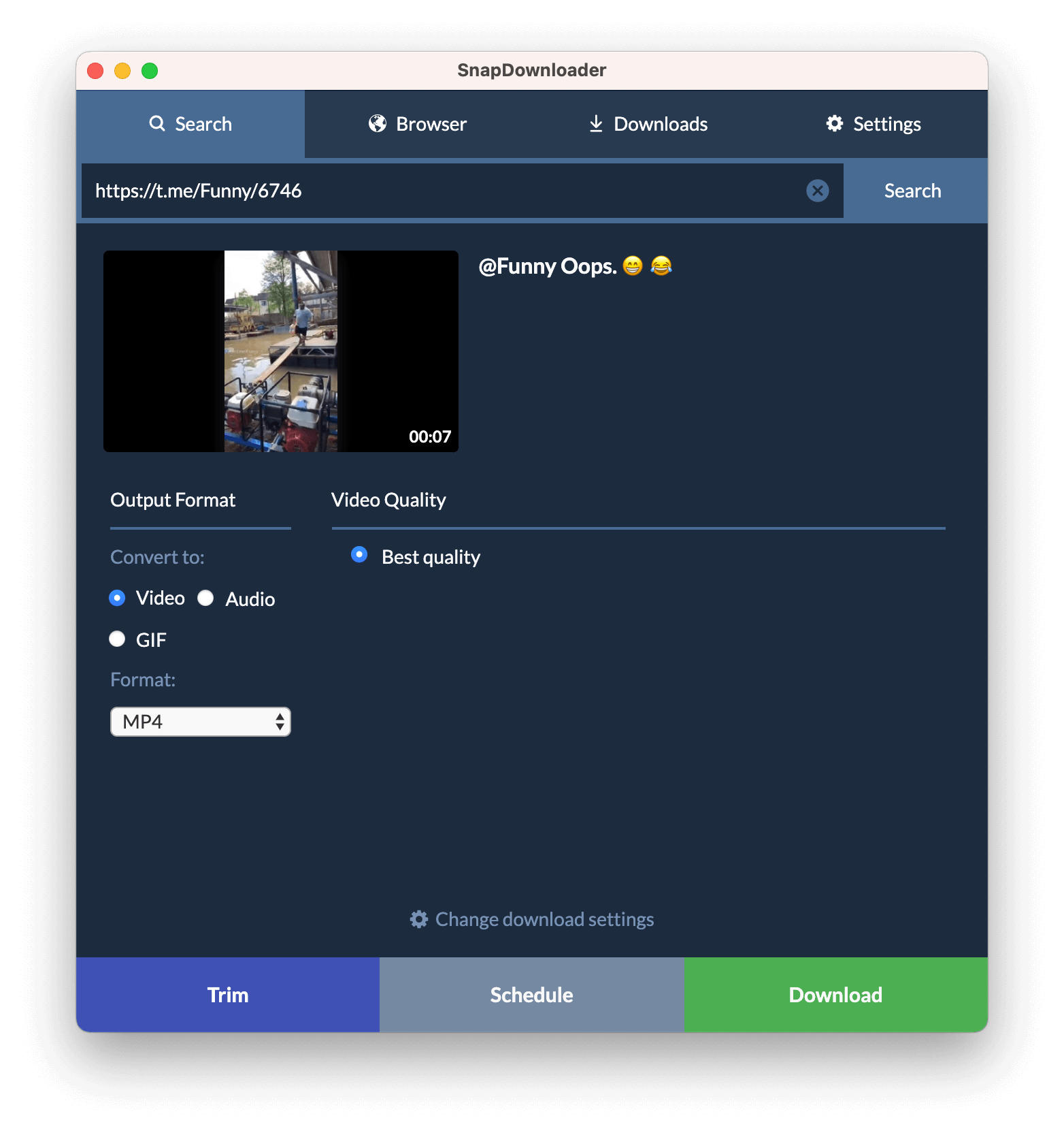 Telegram Video Downloader For Windows MacOS